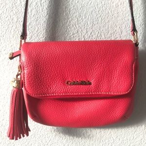💖sale💖 Calvin Klein leather shoulder purse